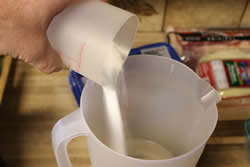 Add salt to brine